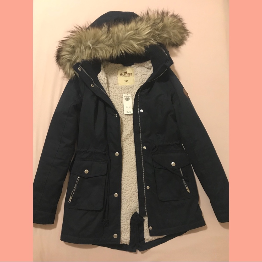 Hollister Heritage Sherpa Lined Parka